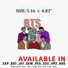 Bts embroidery design
