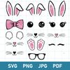 Bunny Easter Bundle Svg, Bunny Face Svg, Easter Bunny Svg, Boy Bunny Svg, Png Jpg Pdf File.jpg