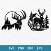 Deer Buck Svg, Deer Svg, Mountain Svg, Hunting Svg, Png Dxf Eps Digital File.jpeg