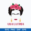 Frida Khalo Viva La Frida Svg, Frida Svg, Png Dxf Eps File.jpeg