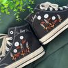 Converse High TopsEmbroidered ShoesEmbroidered White Sweet Rose GardenEmbroidered Sneakers Chuck Taylor 1970s Converse Custom Name - 3.jpg