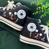 Converse High TopsEmbroidered ShoesEmbroidered White Sweet Rose GardenEmbroidered Sneakers Chuck Taylor 1970s Converse Custom Name - 6.jpg