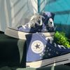 Embroidered Converse Chuck Taylors 1970s Custom Converse White Chrysanthemum Bouquet And Bees Embroidered Logo Chrysanthemum Garden - 4.jpg