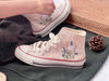 Embroidered Converse Chuck Taylors 1970sCustom Converse Multicolored Flower Clusters Embroidered Converse High Tops,Chrysanthemum,Lavender - 4.jpg