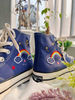 Embroidered Converse Custom Converse BlueConverse High Tops Chuck Taylor 1970sCustom Logo RocketEmbroidered With Rainbows And Universe - 6.jpg