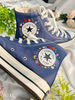 Embroidered Converse Custom Converse BlueConverse High Tops Chuck Taylor 1970sCustom Logo RocketEmbroidered With Rainbows And Universe - 7.jpg