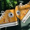 Embroidered Converse Custom Converse Colorful Bees And Flower Garden Flower ConverseMommy And Me OutfitsCustom Logo 1970s - 4.jpg
