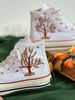 Embroidered Converse High TopsFlower ConverseEmbroidered Big Apple Tree,Bees And FlowersEmbroidered Logo Chuck Taylor 1970sGift Her - 3.jpg