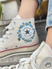 Embroidered ConverseConverse High TopsEmbroidered Logo Converse Blue FlowerEmbroidered Sneakers Chuck Taylor 1970s Flower ConverseGifts - 2.jpg