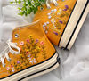 Embroidered ConverseConverse High TopsEmbroidered Sweet Rose And Lavender GardenConverse Chuck Taylor 1970s Flower Converse Dandelion - 2.jpg