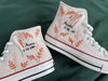 Embroidered ConverseCustom Converse Orange Tree Leaves Cover The Wedding Day And NameCustom Logo LeavesGift For Her - 6.jpg