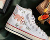 Embroidered ConverseCustom Converse PetEmbroidered Orangutan On A Tree BranchEmbroidered Converse Chuck Taylor 1970sGift For Her - 3.jpg