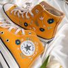 Embroidered ConverseFlower ConverseEmbroidered Flower And LeavesConverse High Tops Chuck Taylor 1970s - 7.jpg