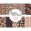 Black And Pink Digital Paper, Happy New Year Seamless Paper, GlamArtZhanna, New Year Party Seamless Pattern, Party Invitation Paper, New Years Eve Paper, Celebr