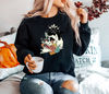 Halloween Sweatshirt, Cat Sweatshirt, Skull Sweatshirt, Black Cat Shirt, Spooky Season, Halloween Sweater, Halloween Cat Shirt, Ghost Shirt - 3.jpg