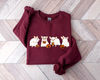 Halloween Sweatshirt, Ghost Pigs Sweatshirt, Cute Pig, Fall Shirt for Women, Pigs Lover Gift, Halloween Animals, Ghost Sweatshirt - 4.jpg
