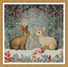 Two Rabbits In The Snowy Forest2.jpg