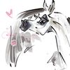 white Arabian Horse ART commission cute sketch doodle custom original equine artist cartoon illustration pet portrait realistic drawing personalized painting eq