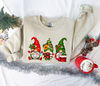 Christmas Gnomes Sweatshirt, Merry Christmas Sweatshirt, Buffalo Plaid Gnomes, Cute Gnomes Sweatshirt, Christmas Gift, Holiday Sweatshirt - 3.jpg
