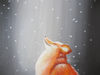 fox-animal- snow-enjoying snow-winter-snowdrifts-painting on canvas-dark painting-square painting-6.JPG