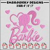 Barbie embroidery design