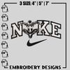 Spaiderman Black Nike embroidery design