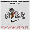 Nike goku kid embroidery design