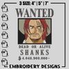 Bounty Shanks embroidery design