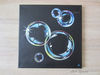 soap bubbles - bubbles - picture for children - square canvas - black painting - canvas painting - 1.JPG