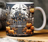 3D Halloween Landscape Haunted House Mug Wrap, 3D Halloween Cracked Hole Mug Wrap, 11oz 15oz Mug Wrap, 3D Floral Mug Sublimation - 1.jpg