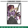 Kokushibo embroidery design, Demon slayer embroidery, Anime design, Embroidery shirt, Embroidery file, Digital download.jpg