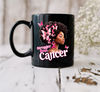 Black Women Afro Queen Stronger Than Breast Cancer Mug, Breast Cancer Mug, Awareness Mug, Halloween Mug, Coffee Mug, Halloween Coffee Mug - 2.jpg