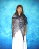 Big embroidered Orenburg Russian shawl, Hand knit cover up, Wool wrap, Handmade stole, Kerchief, Wedding shawl, Warm bridal cape, Big scarf, Gift for wife 3.JPG