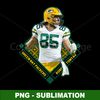 Green Bay Packers Sublimation PNG Digital File - Official Robert Tonyan Merchandise - Level Up Your Game with Authentic NFL Design