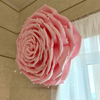 Giant rose Wedding hat pink Kentucky derby hat.jpg