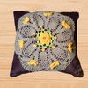 A crochet round doily pattern