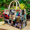 Beyonce women leather hand bag, Beyonce Lover Handbag, Custom Leather Bag, Beyonce Renaissance Woman Handbag, Personalized Bag, Shopping Bag - 1.jpg