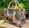 I Love Lucy Sitcom women leather hand bag, I Love Lucy Lover Handbag, Custom Leather Bag, Woman Handbag, Personalized Bag, Shopping Bag - 1.jpg