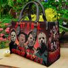 Just a Girl Who Loves Horror Movie Leather Bag, Halloween Women Bags and Purses ,Halloween Women Handbag,Halloween Gifts,Halloween Women Bag - 1.jpg