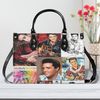Elvis Presley Leather handBag, Leather Bag,Travel handbag,Teacher Handbag,Gift for fan,Handmade Bag,Custom Bag,Vintage Bags,Woman Shoulder - 2.jpg