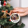 Custom Dog Photo Ornament, Personalized Puppy Keepsake, Ceramic Ornament 2023, Christmas Wreath Ornament Christmas Tree Decor Dog Lover Gift - 4.jpg