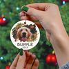Custom Dog Photo Ornament, Personalized Puppy Keepsake, Ceramic Ornament 2023, Christmas Wreath Ornament Christmas Tree Decor Dog Lover Gift - 5.jpg