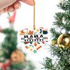 Custom Monogram Ornament, Family Name Ornament, Heart Ceramic Keepsake Gift, Christmas Tree Hanging, Gift for Mimi, Nana, Grandparent Gift - 2.jpg