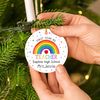 Custom Rainbow Teacher Ornament, Teacher Be Merry Be Jolly Be Kind Ho Ho Ornament Christmas 2023, Teacher Christmas Gift, New Teacher Gift - 5.jpg