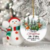 Fox Our First Christmas As Mr  Mrs Ornament 2022, Personalized Mr  Mrs Christmas Ornament, Custom Mr  Mrs Ornament 2023 - 4.jpg