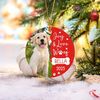 Personalized Dog Photo Frame Ornament Christmas 2023, Picture Joy & Love Woof Christmas Ornament, Customized Photo Dog Ornaments Gift - 1.jpg