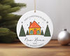 First Christmas In Our New Home Family Personalized Ceramic Ornament Home Decor Christmas Round Ornament - 4.jpg