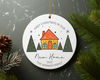 First Christmas In Our New Home Family Personalized Ceramic Ornament Home Decor Christmas Round Ornament - 7.jpg