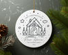 First Christmas In Our New Home Family Personalized Ceramic Ornament Home Decor Christmas Round Ornament - 7.jpg