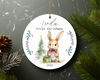 Personalised Baby's First Christmas Decoration Rabbit Ceramic Ornament Home Decor Christmas Round Ornament - 6.jpg